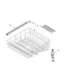 Upper rack and track parts