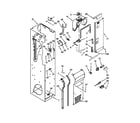 KitchenAid KSSS42QTX02 freezer liner and air flow parts diagram
