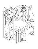 Freezer liner and air flow parts