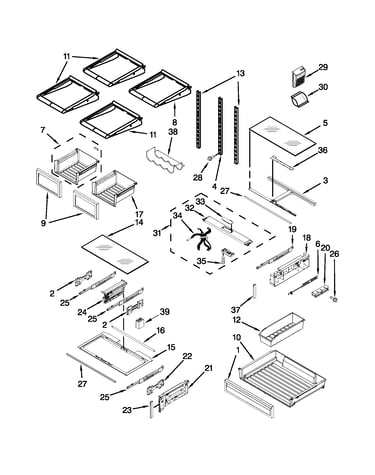 Shelf parts