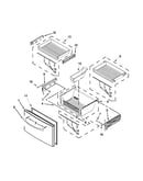 Freezer door parts