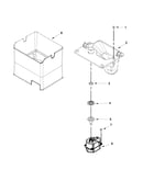 Motor and ice container parts