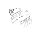 Whirlpool WFW8640BW0 control panel parts diagram