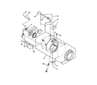Whirlpool WFW8640BW0 tub and basket parts diagram