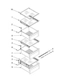 Refrigerator shelf parts