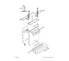 Whirlpool 7WDT770PAYW4 door and panel parts diagram