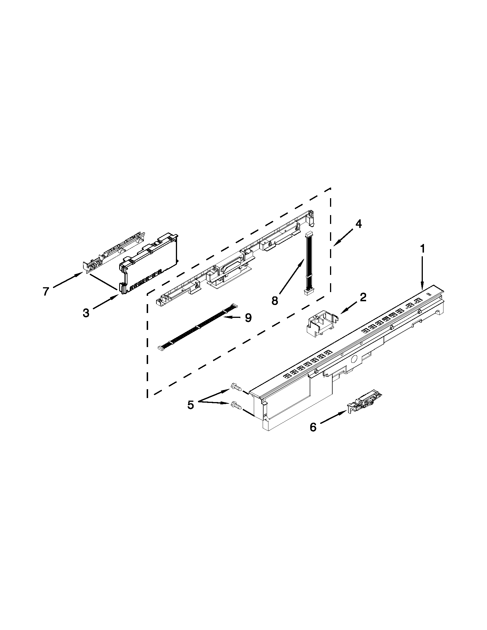 CONTROL PANEL AND LATCH PARTS