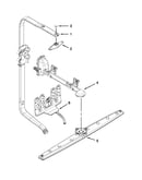 Upper wash and rinse parts