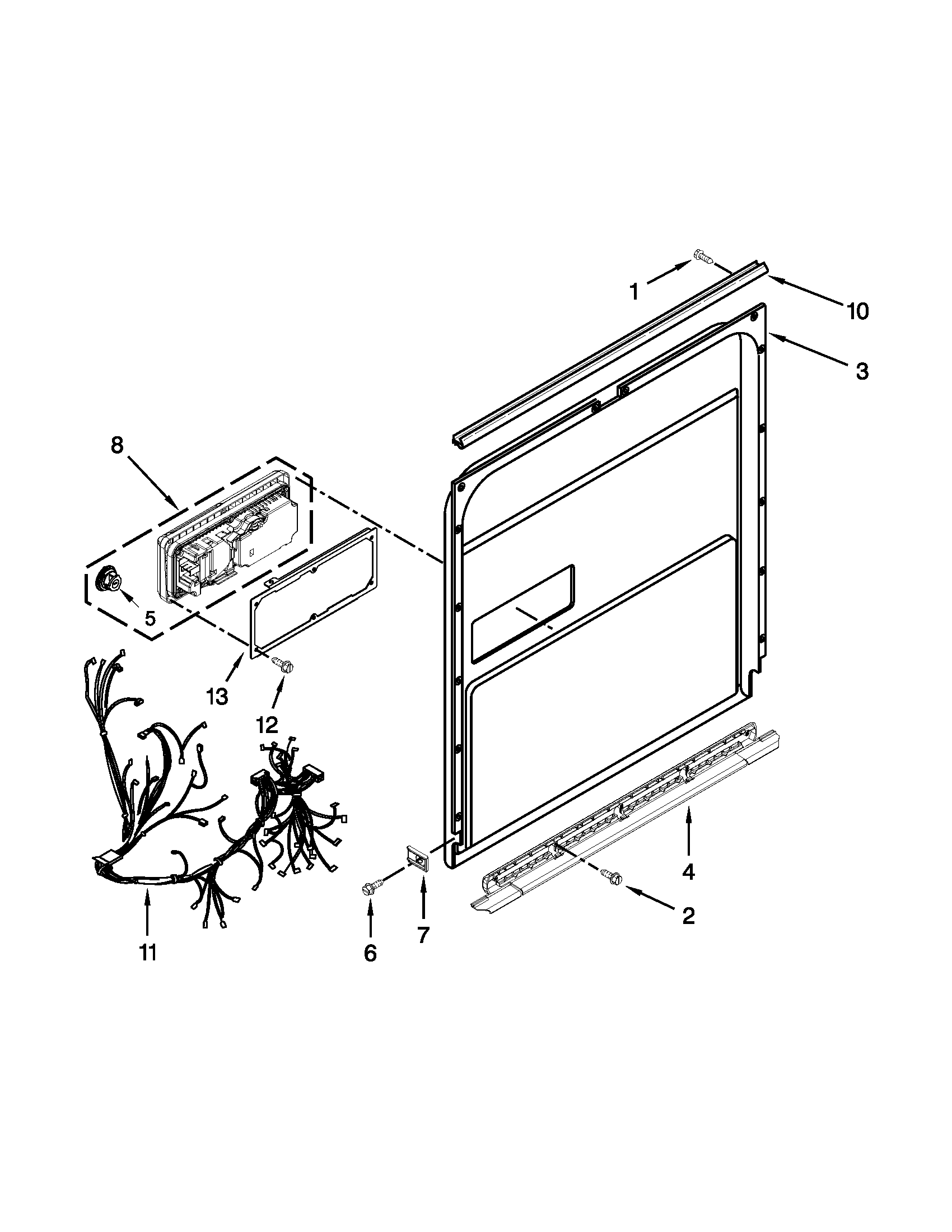 Inner door parts