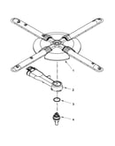 Lower washarm and strainer parts