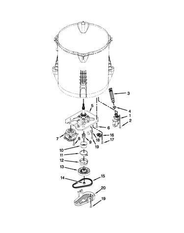 Gearcase, motor and pump parts