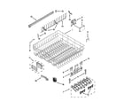 KitchenAid KUDS30FXPA9 upper rack and track parts diagram