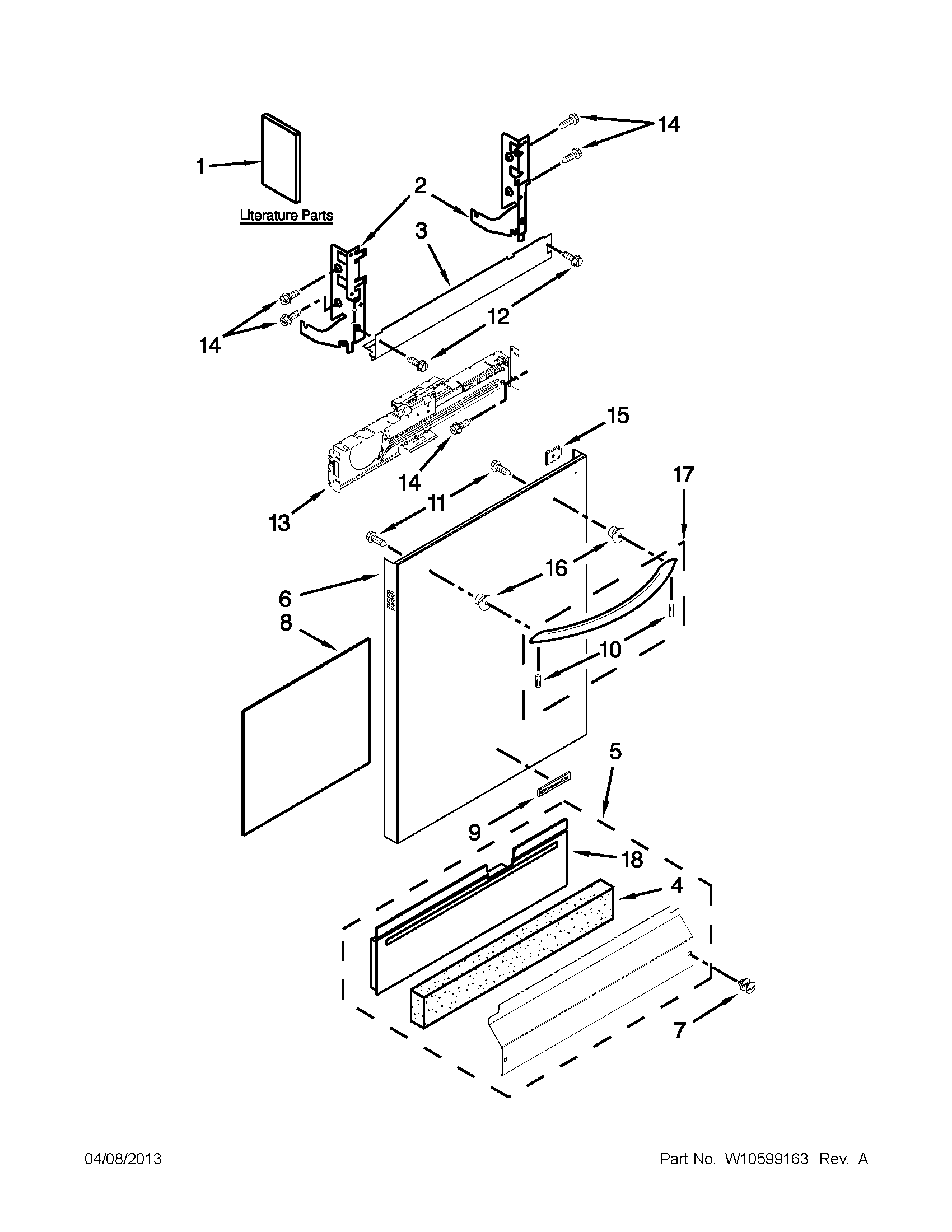 Door and panel parts