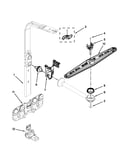 Upper wash and rinse parts