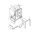 Whirlpool WDF530PLYB5 tub and frame parts diagram