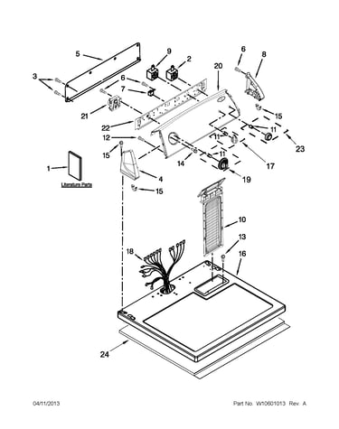 Top and console parts