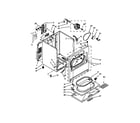 Whirlpool 7MWED1600BM0 cabinet parts diagram