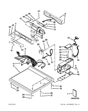 Top and console parts