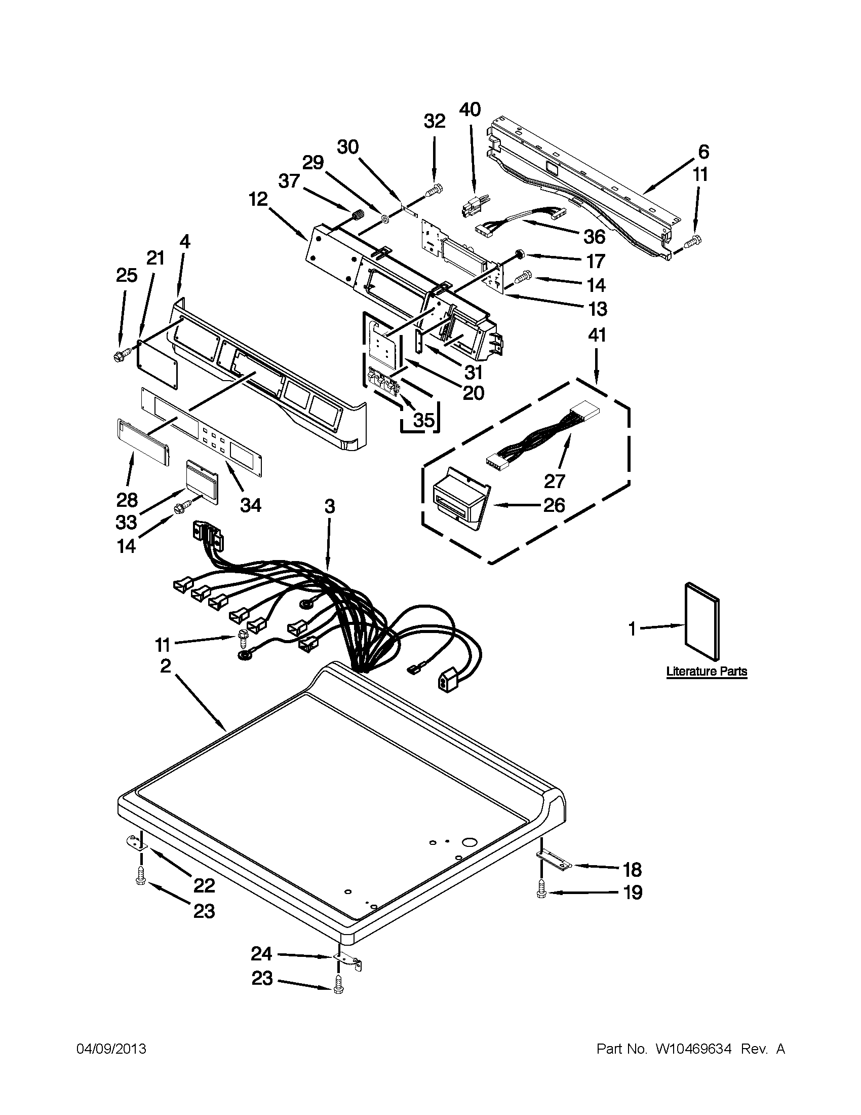 Top and console parts