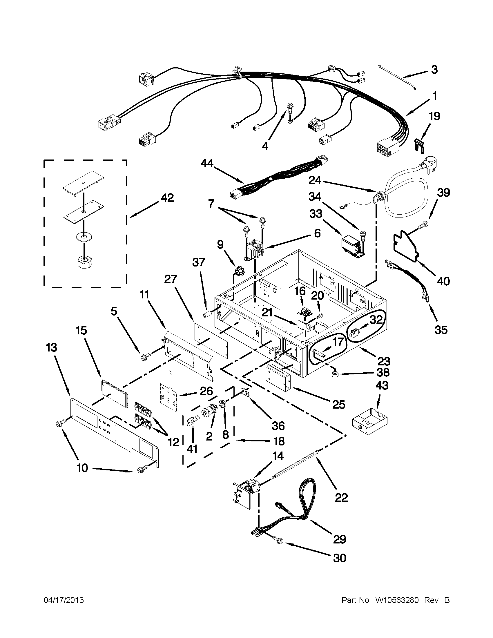 Control panel & separator parts