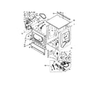 Maytag MLG24PDAWW3 upper cabinet & front panel parts diagram