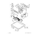 Maytag MDE25PRAYW1 top and console parts diagram