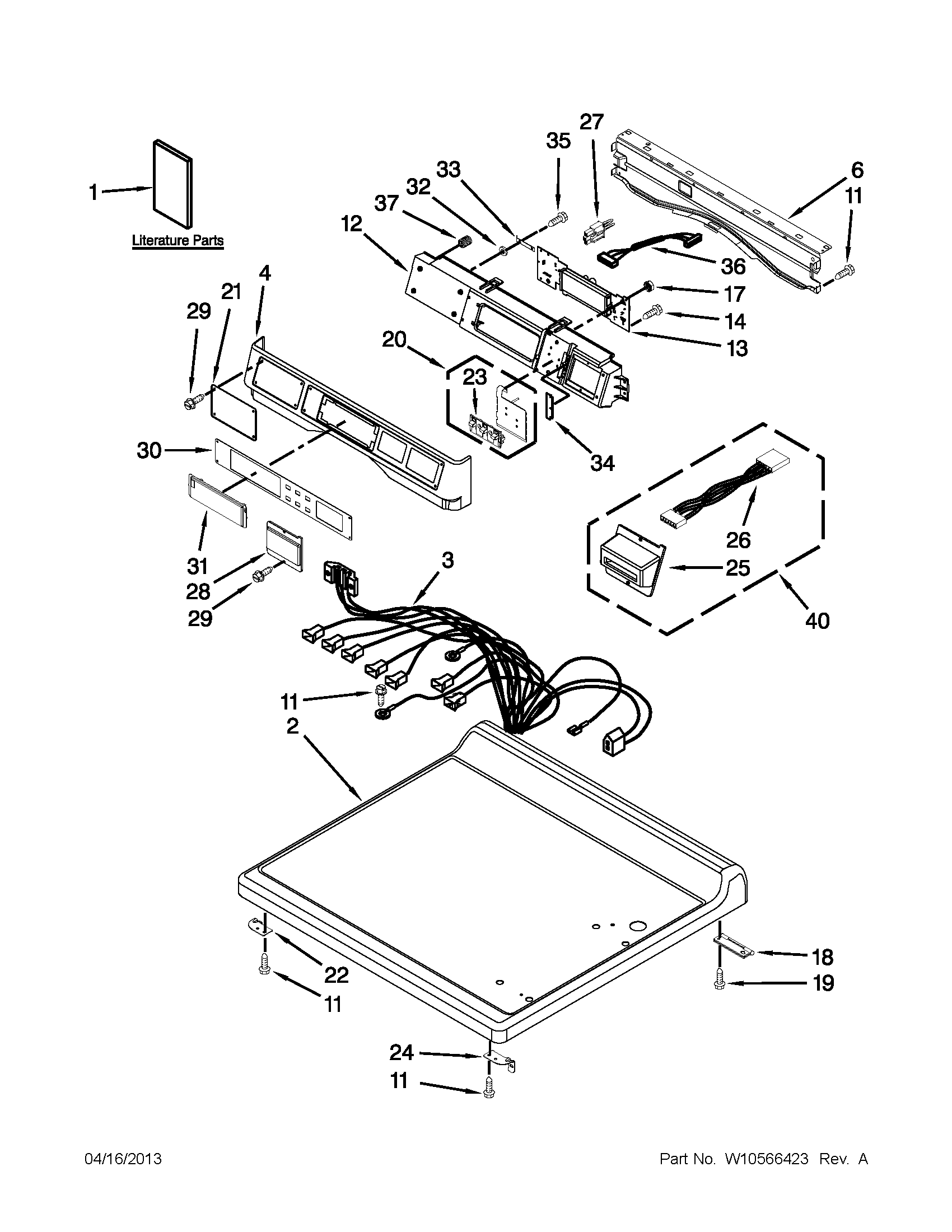 TOP AND CONSOLE PARTS