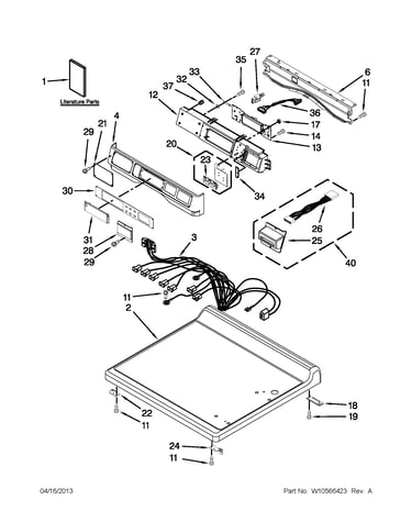 Top and console parts