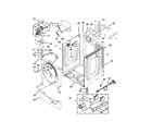 Maytag MDE25PRAZW1 cabinet parts diagram