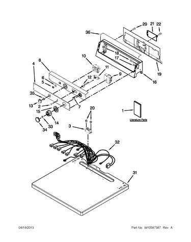 Top and console parts