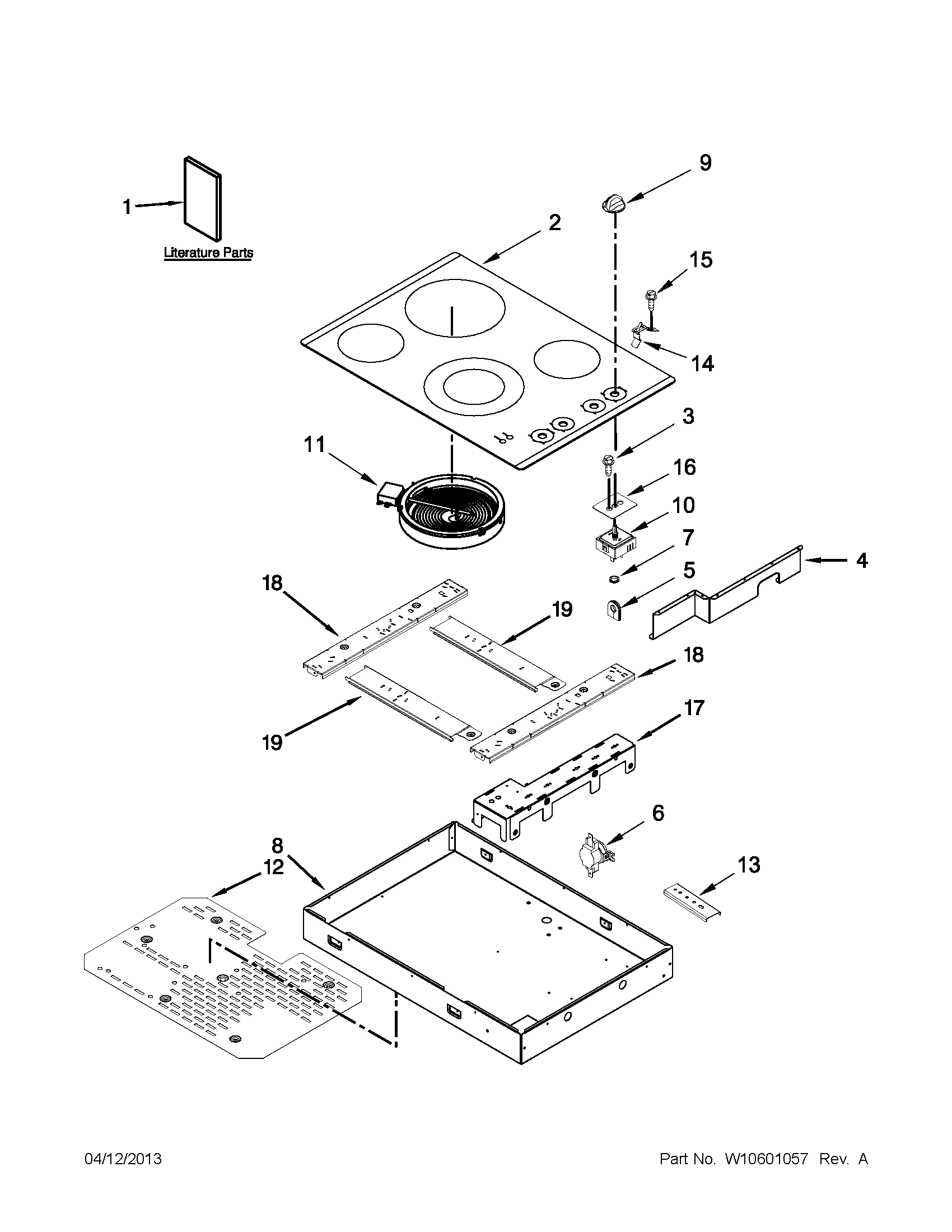 Cooktop parts