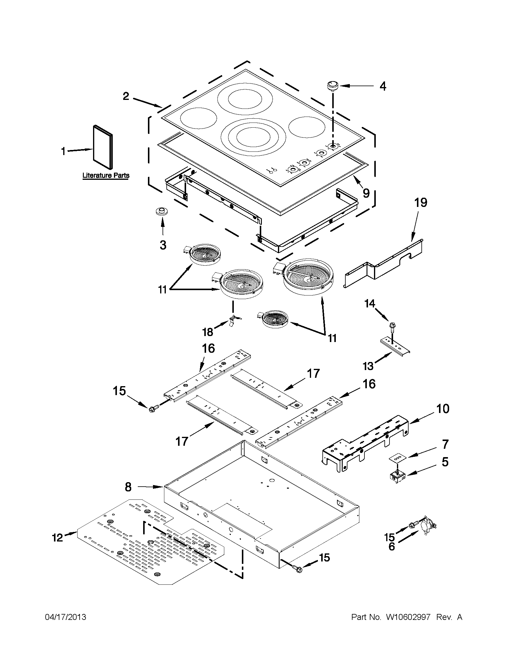 COOKTOP PARTS