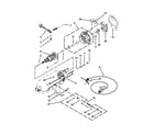 KitchenAid KSM100PSDP0 motor and control unit parts diagram