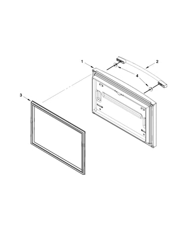 Freezer door parts