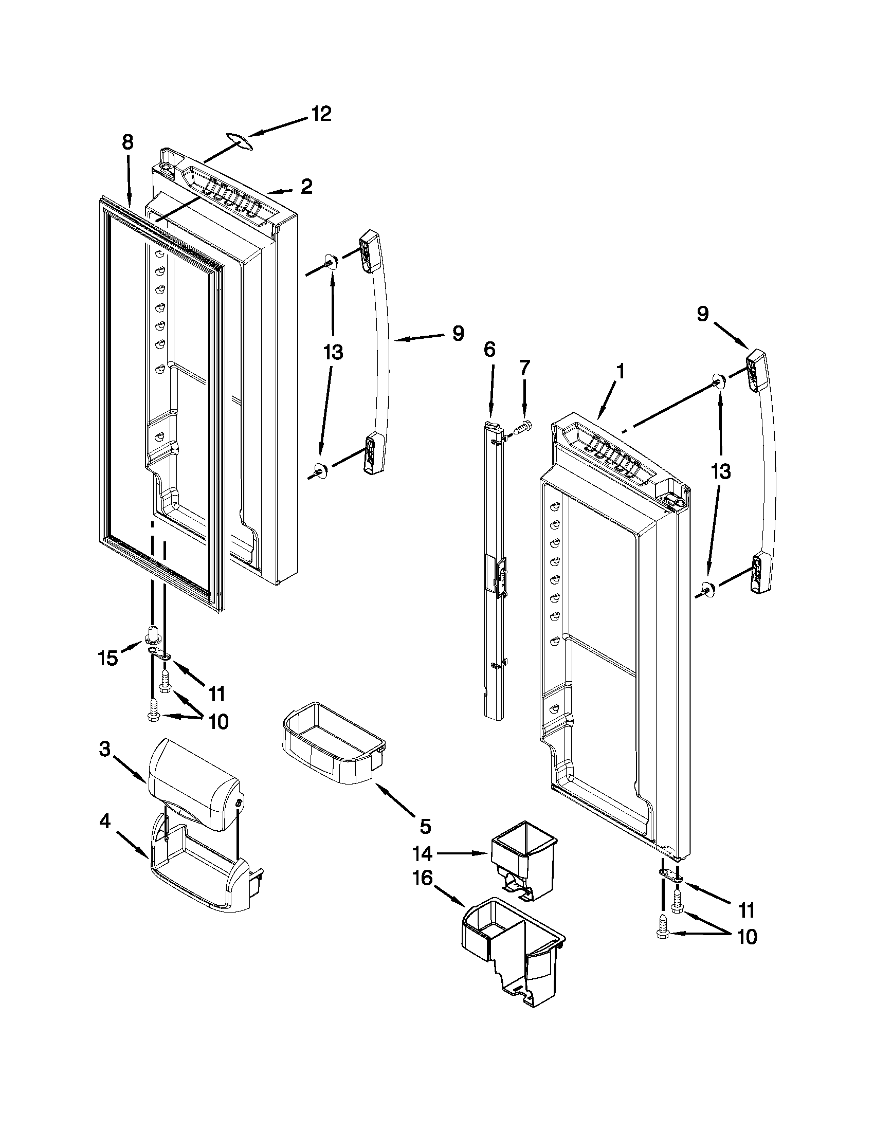 REFRIGERATOR DOOR PARTS