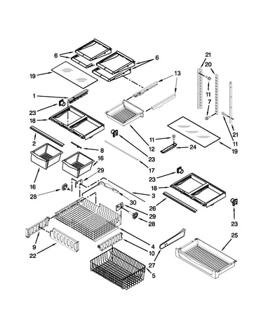 Shelf parts