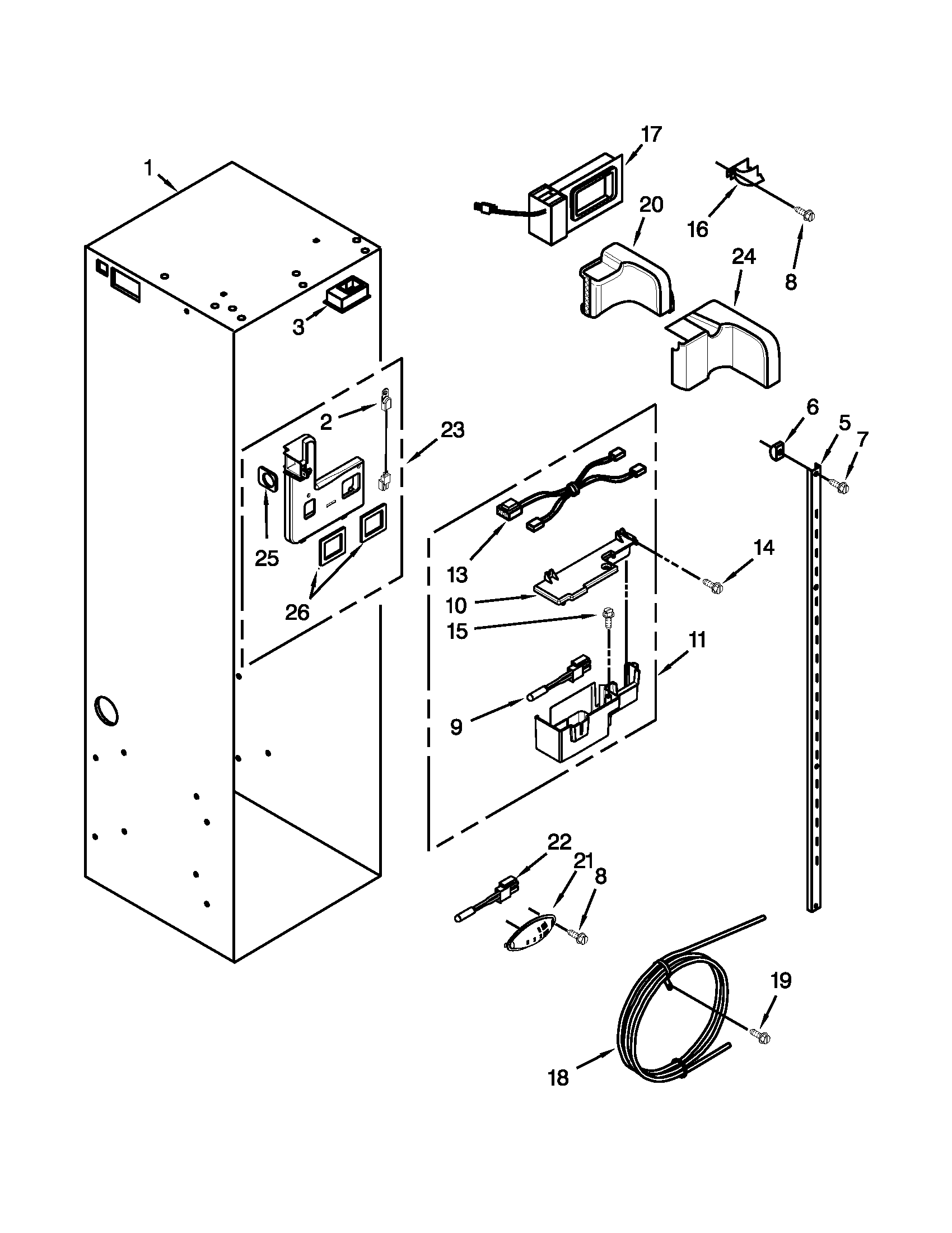 REFRIGERATOR LINER PARTS