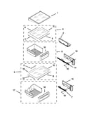 Refrigerator shelf parts