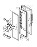 Refrigerator door parts