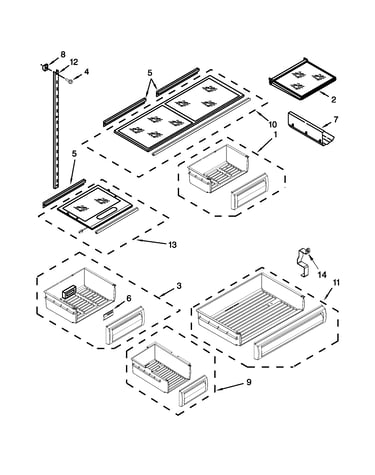 Shelf parts