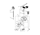 Whirlpool WDF750SAYM2 pump, washarm and motor parts diagram
