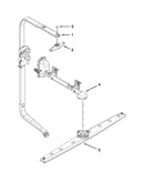 Upper wash and rinse parts