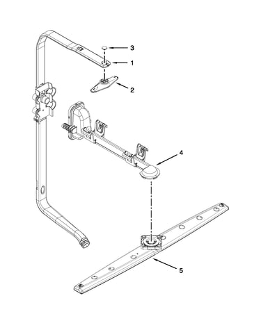 Upper wash and rinse parts