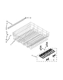 Upper rack and track parts
