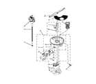 Whirlpool WDF775SAYW2 pump, washarm and motor parts diagram