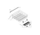 Whirlpool WDF775SAYW2 upper rack and track parts diagram