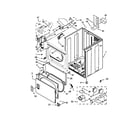 Whirlpool 3LWED4900YW2 cabinet parts diagram