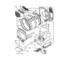 Whirlpool 3LWED4900YW2 bulkhead parts diagram