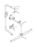 Upper wash and rinse parts