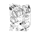 Whirlpool YWED5500XW1 bulkhead parts diagram